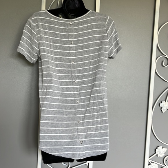 EUC Bundle of 2 grey and white striped tops. Size XS - Picture 6 of 7